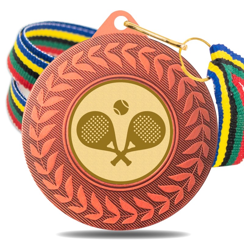 Medalla Pádel 5980 Bronce Ø50mm