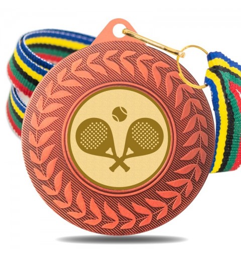 Medalla Pádel 5980 Bronce Ø50mm