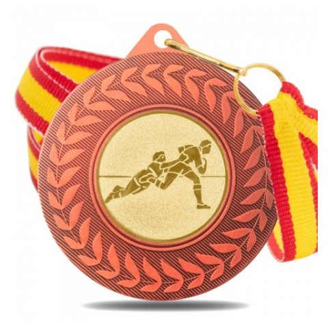 Medalla Rugby 5980 Bronce Ø50mm