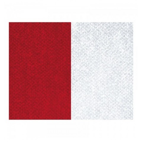 CINTA C/MOSQUETON 22 MM ROJO/BLANCO