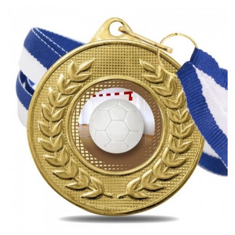 Medalla Fútbol Sala Color 5878 Oro Ø50mm