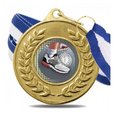 Medalla Runinng Color 5878 Oro Ø50mm