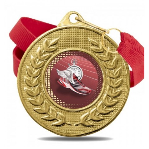 Medalla Atletismo Color 5878 Oro Ø50mm