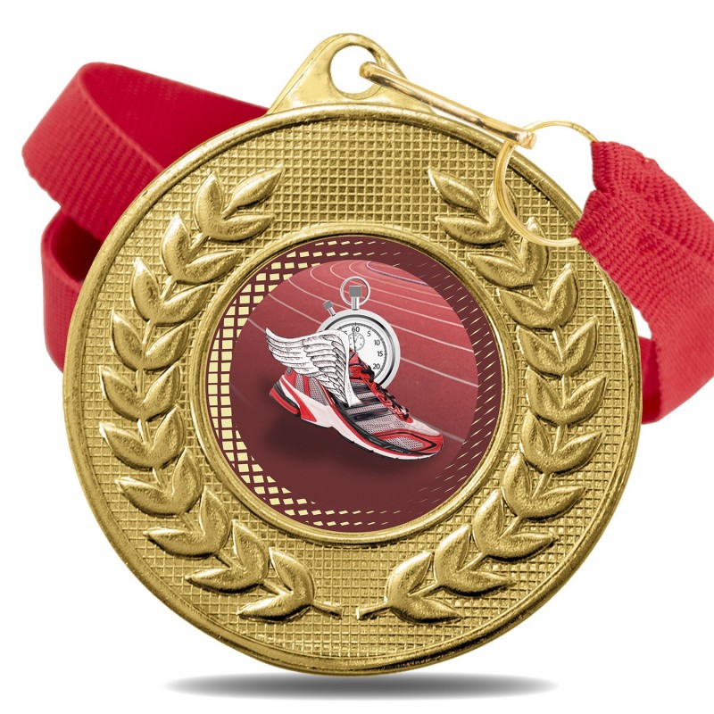 Medalla Atletismo Color 5878 Oro Ø50mm