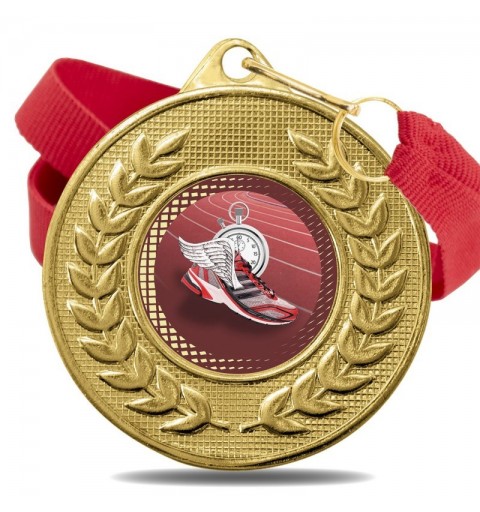 Medalla Atletismo Color 5878 Oro Ø50mm