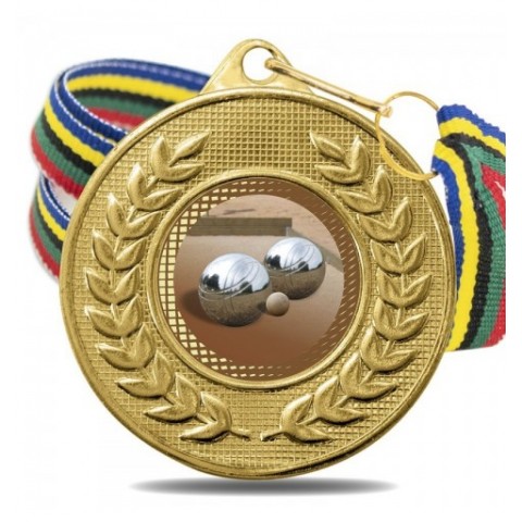 Medalla Petanca Color 5878 Oro Ø50mm