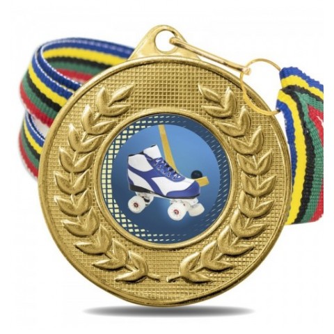 Medalla Hockey Patines Color 5878 Oro Ø50mm