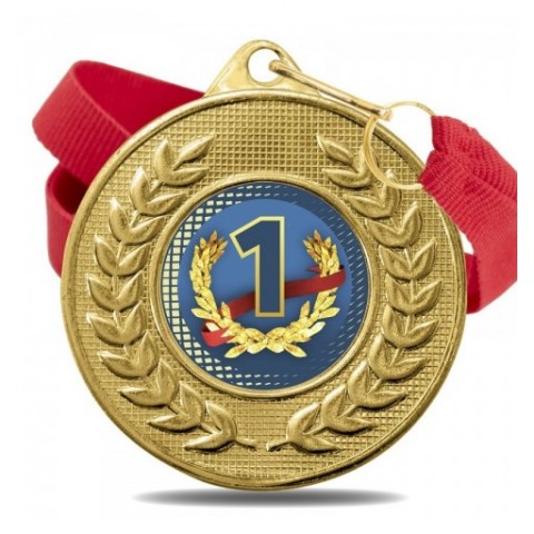 Medalla Nº1 Color 5878 Oro Ø50mm