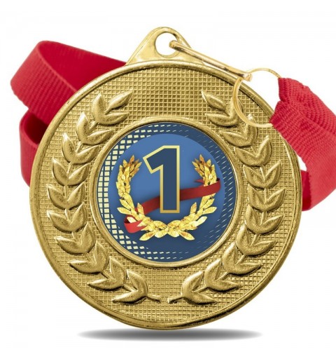 Medalla Nº1 Color 5878 Oro Ø50mm