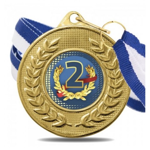Medalla Nº2 Color 5878 Oro Ø50mm