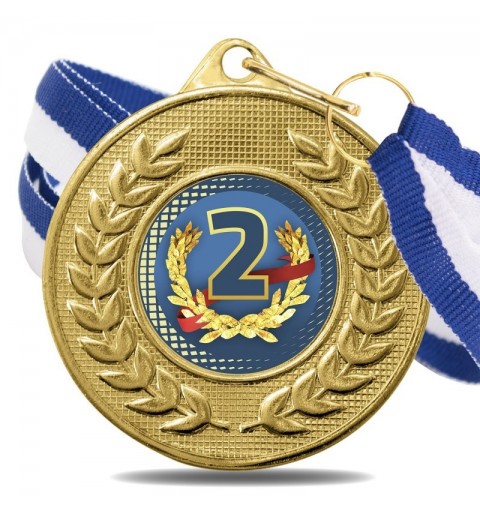 Medalla Nº2 Color 5878 Oro Ø50mm