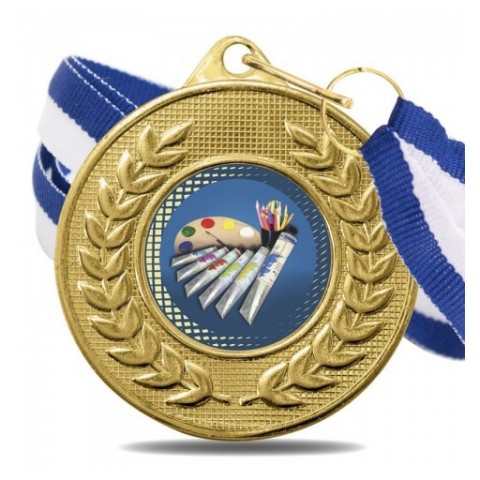 Medalla Pintura Color 5878 Oro Ø50mm