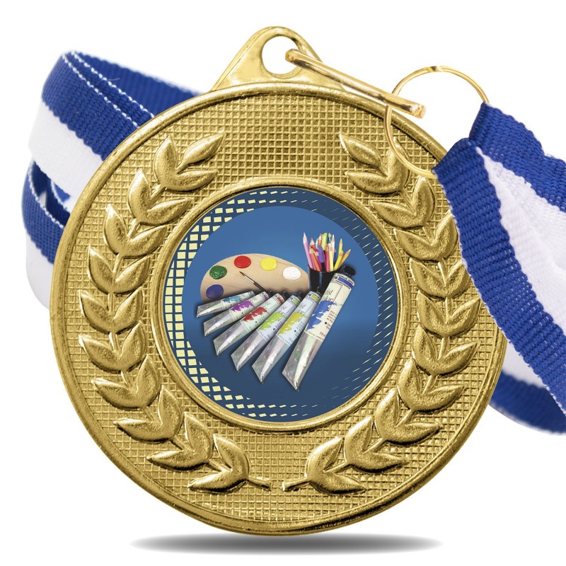 Medalla Pintura Color 5878 Oro Ø50mm