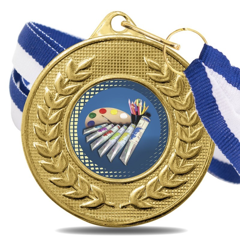 Medalla Pintura Color 5878 Oro Ø50mm