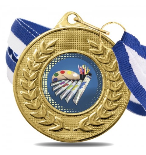 Medalla Pintura Color 5878 Oro Ø50mm