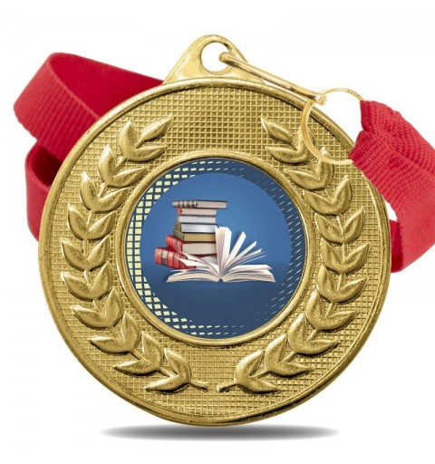 Medalla Literatura Color 5878 Oro Ø50mm