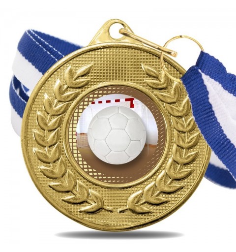 Medalla Balonmano Color 5878 Oro Ø50mm