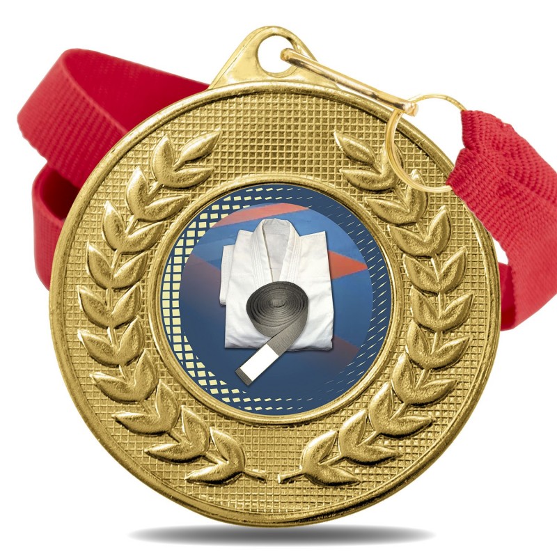 Medalla Karate Color 5878 Oro Ø50mm