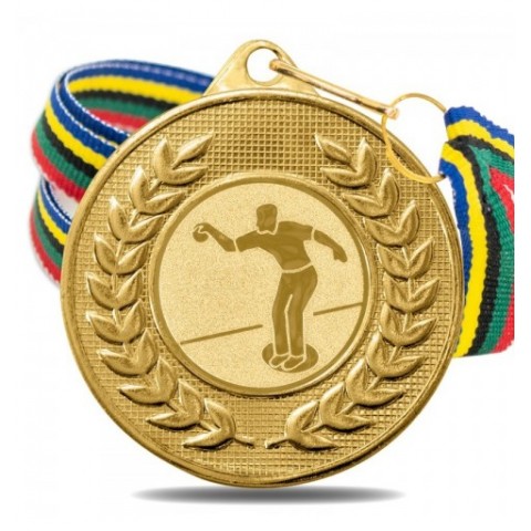 Medalla Petanca 5878 Oro Ø50mm