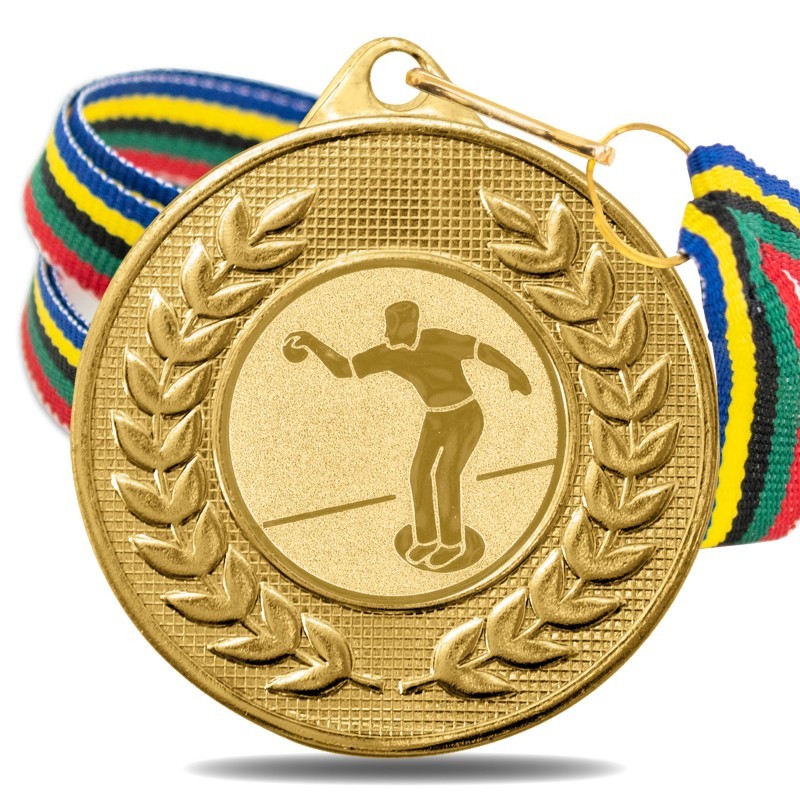 Medalla Petanca 5878 Oro Ø50mm