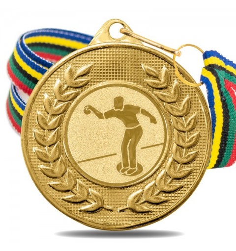 Medalla Petanca 5878 Oro Ø50mm