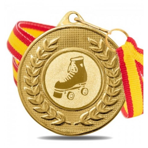 Medalla Patinaje 5878 Oro Ø50mm