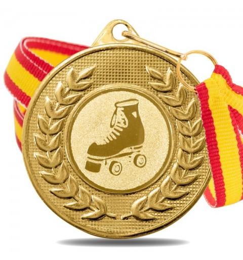 Medalla Patinaje 5878 Oro Ø50mm