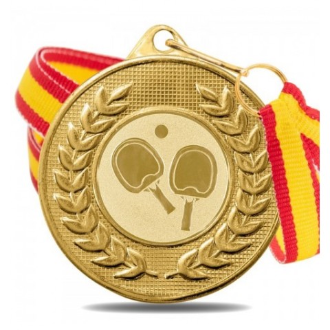 Medalla Tenis de Mesa 5878 Oro Ø50mm