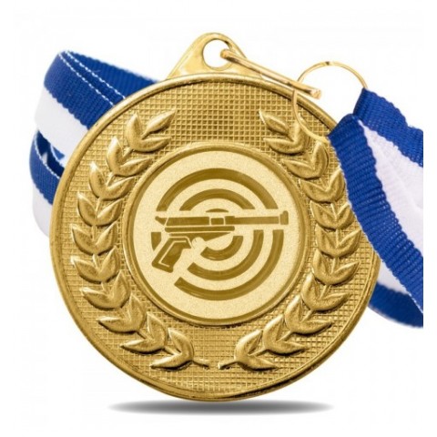 Medalla Tiro Pistola 5878 Oro Ø50mm
