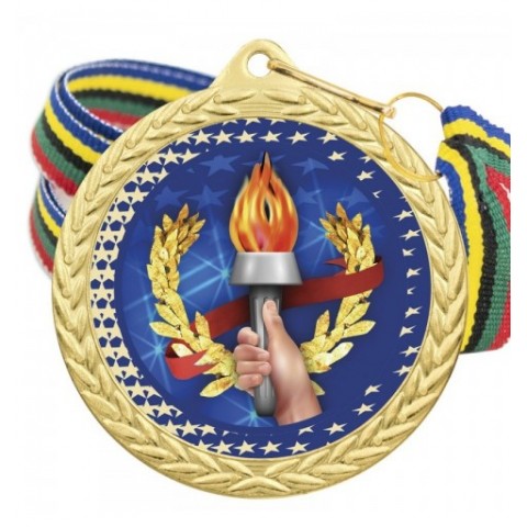 Medalla Deportiva Color 5020 Oro Ø50mm