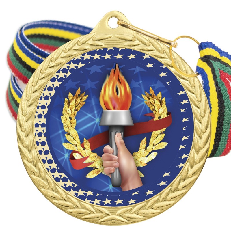 Medalla Deportiva Color 5020 Oro Ø50mm