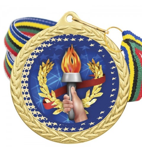 Medalla Deportiva Color 5020 Oro Ø50mm
