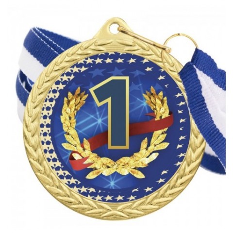 Medalla Nº1 Color 5020 Oro Ø50mm