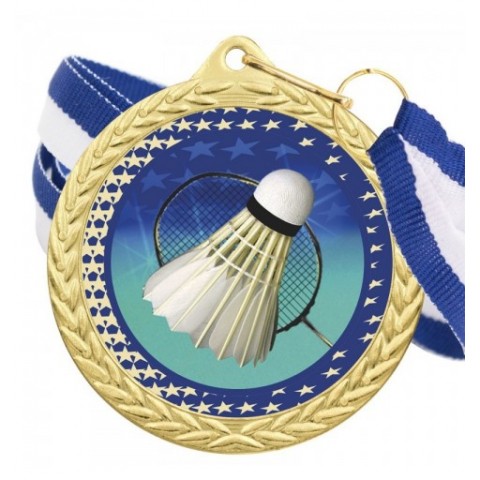 Medalla Bádminton Color 5020 Oro Ø50mm