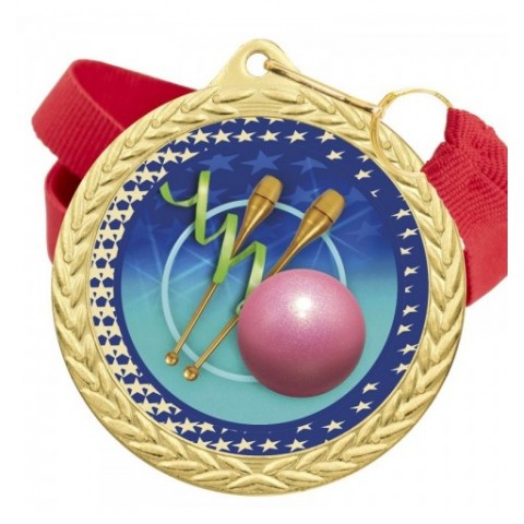 Medalla Gimnasia Rítmica Color 5020 Oro Ø50mm