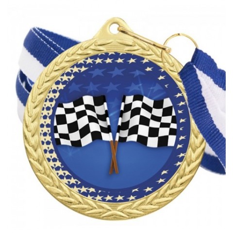 Medalla Motor Color 5020 Oro Ø50mm