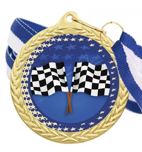 Medalla Motor Color 5020 Oro Ø50mm