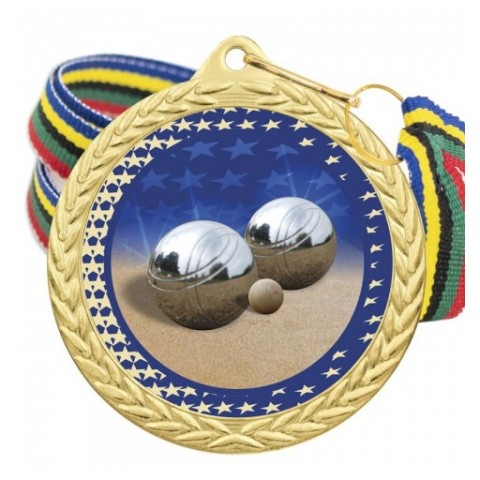 Medalla Petanca Color 5020 Oro Ø50mm