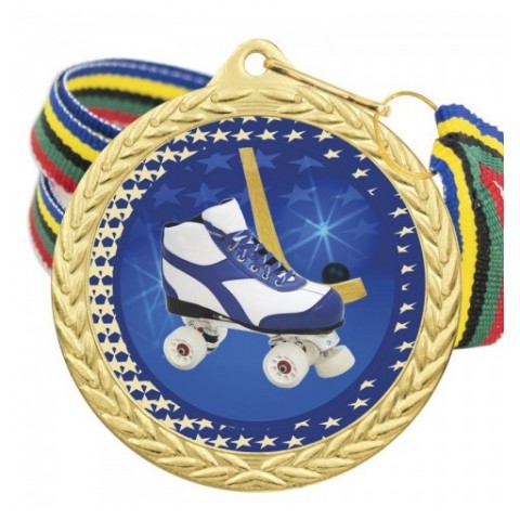 Medalla Hockey Patines Color 5020 Oro Ø50mm