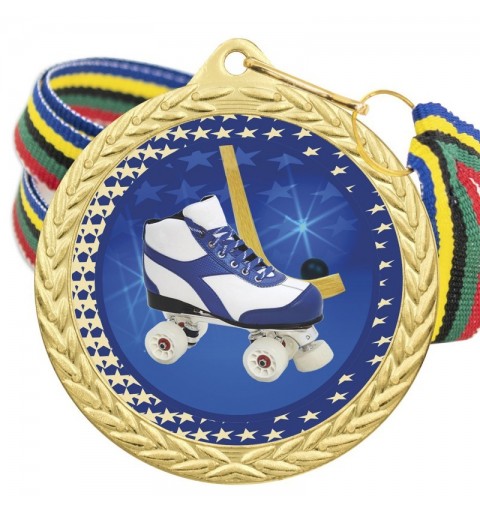 Medalla Hockey Patines Color 5020 Oro Ø50mm