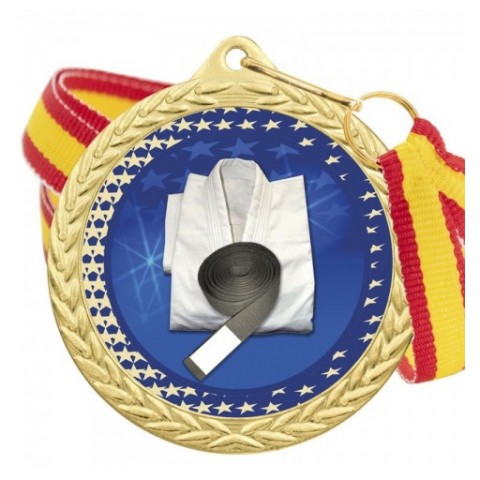 Medalla Judo Color 5020 Oro Ø50mm