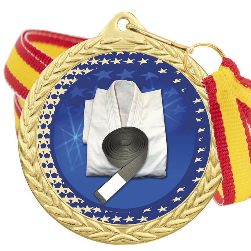 Medalla Judo Color 5020 Oro Ø50mm