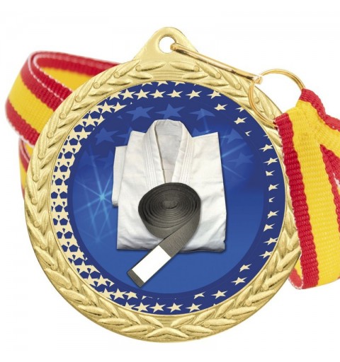 Medalla Judo Color 5020 Oro Ø50mm