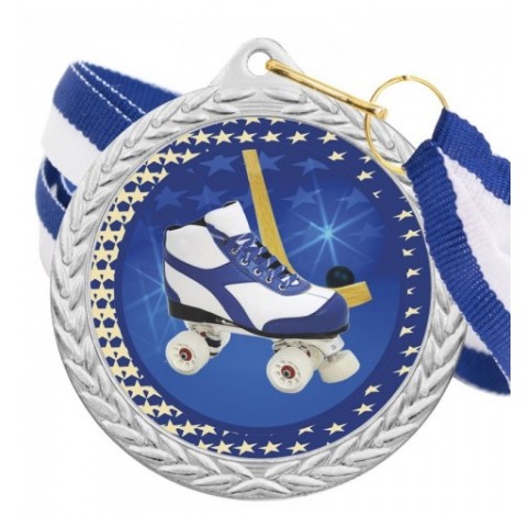 Medalla Hockey Patines Color 5020 Plata Ø50mm