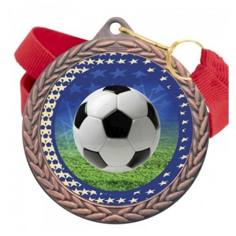 Medalla Fútbol Color 5020 Bronce Ø50mm
