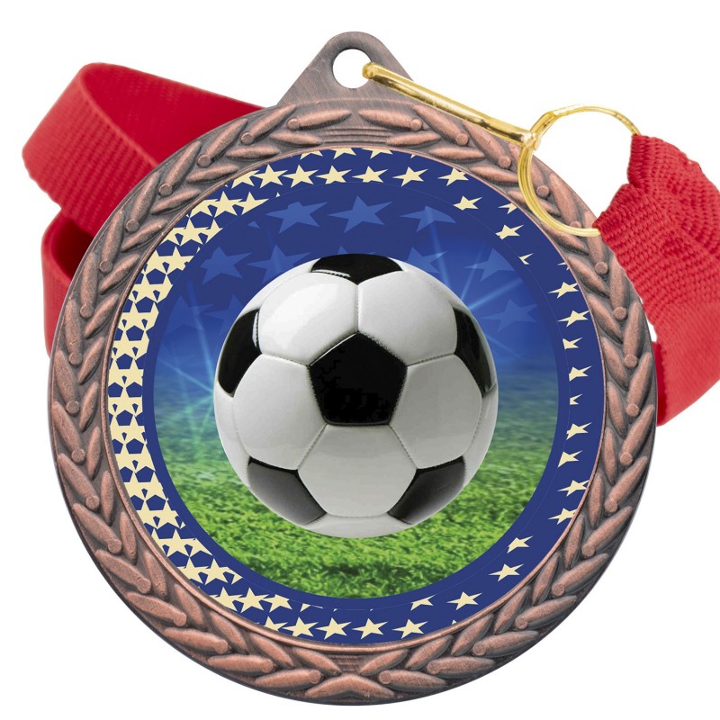 Medalla Fútbol Color 5020 Bronce Ø50mm