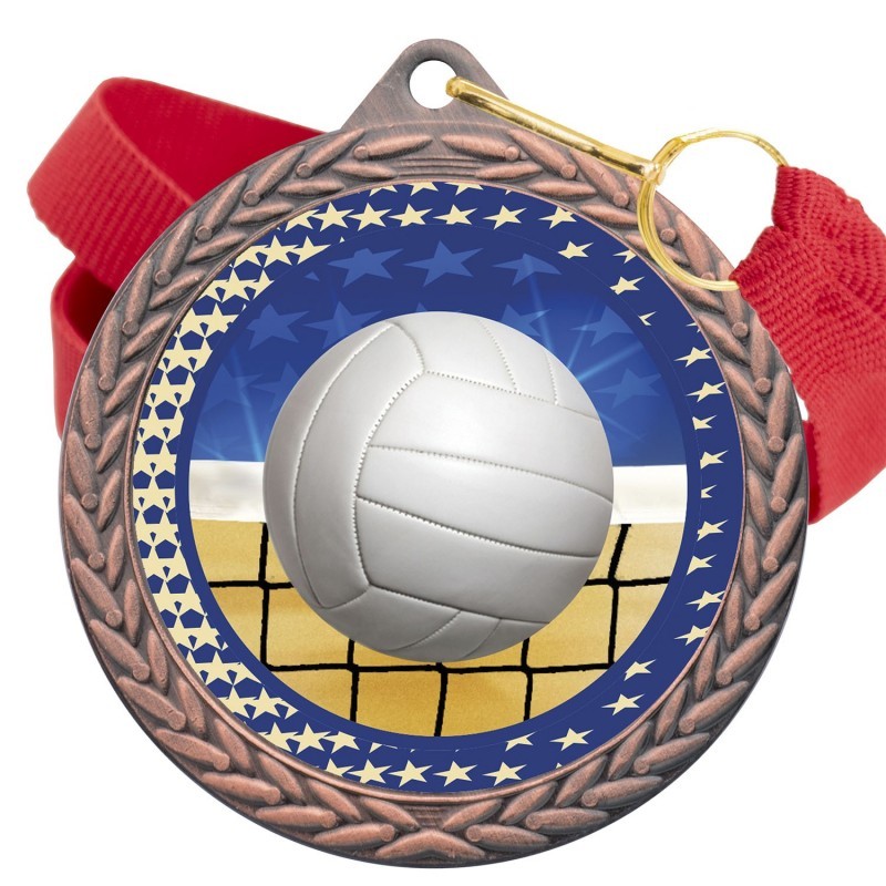 Medalla Voleibol Color 5020 Bronce Ø50mm
