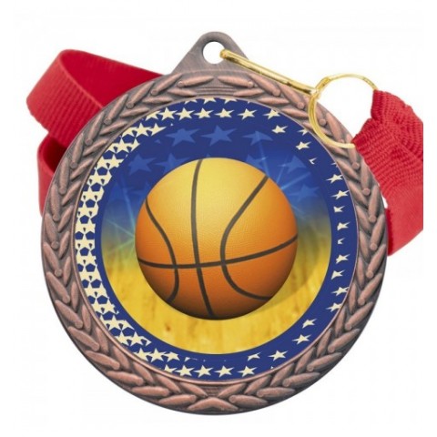 Medalla Baloncesto Color 5020 Bronce Ø50mm
