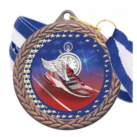 Medalla Atletismo Color 5020 Bronce Ø50mm