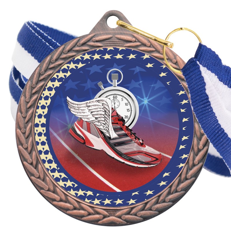 Medalla Atletismo Color 5020 Bronce Ø50mm